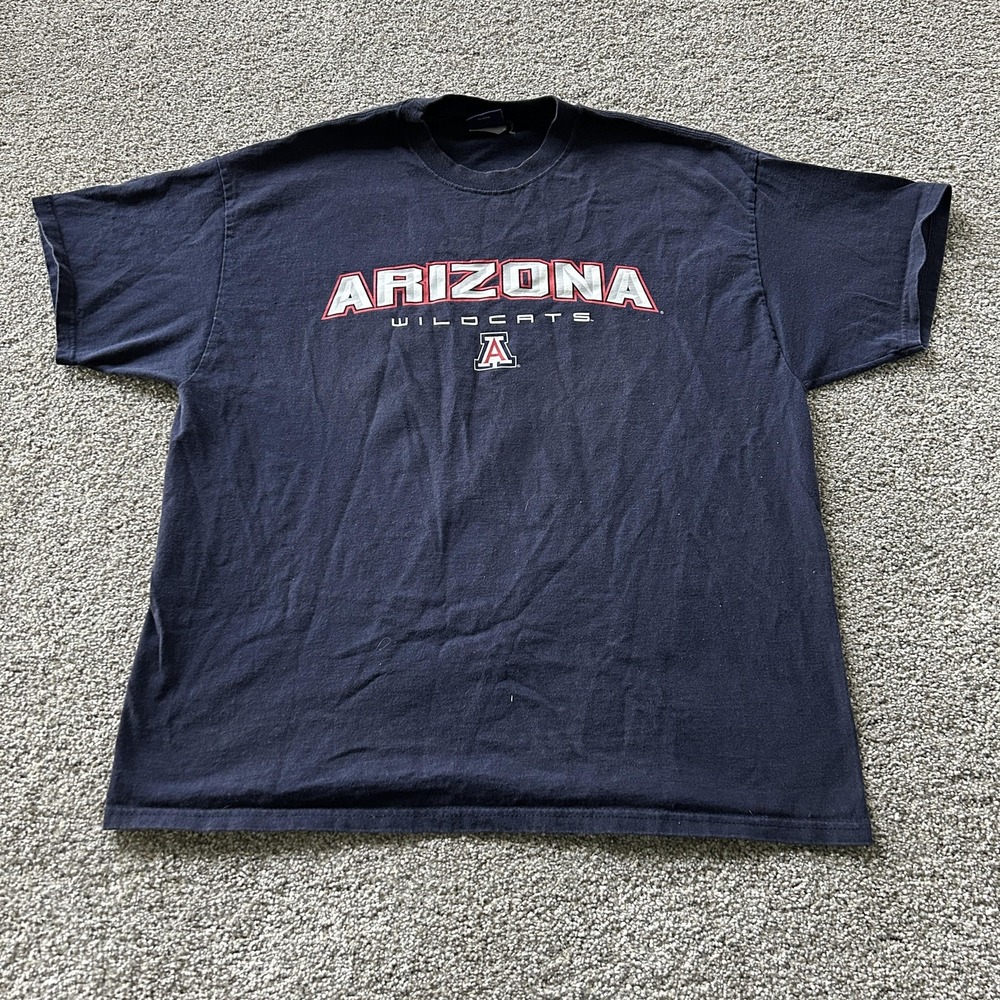 Y2K Arizona Wildcats Shirt Mens XL Blue NCAA College AS Sports Graphic Tee